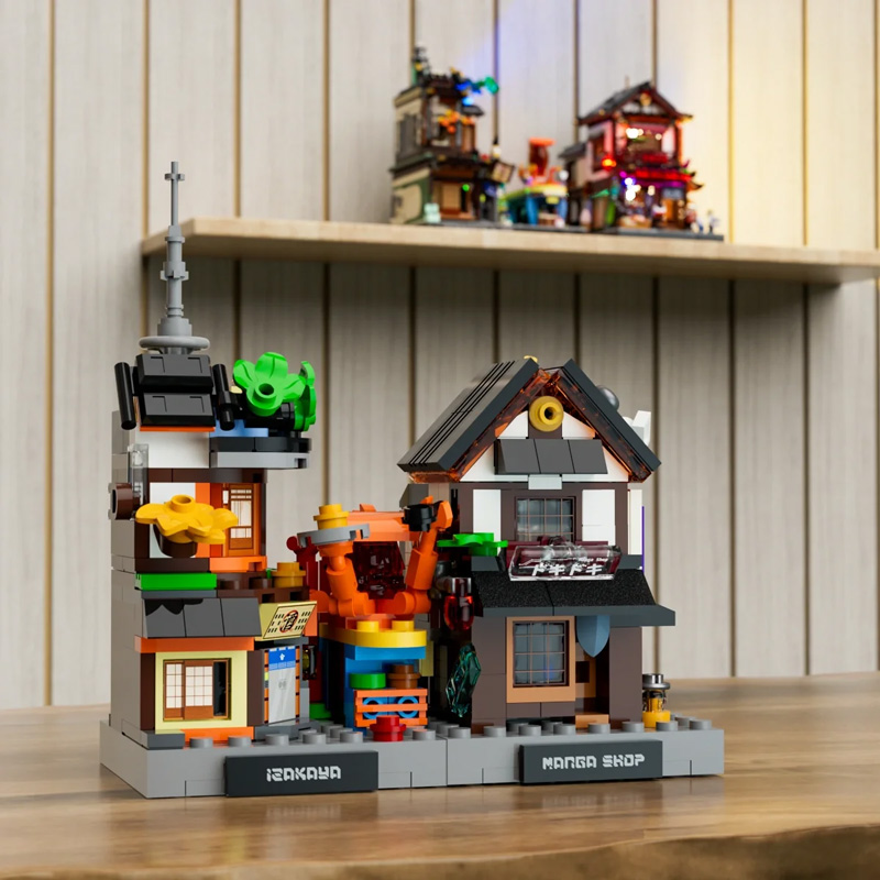 Cyberpunk Micro-Izakaya & Manga Shop Lumibricks 17016