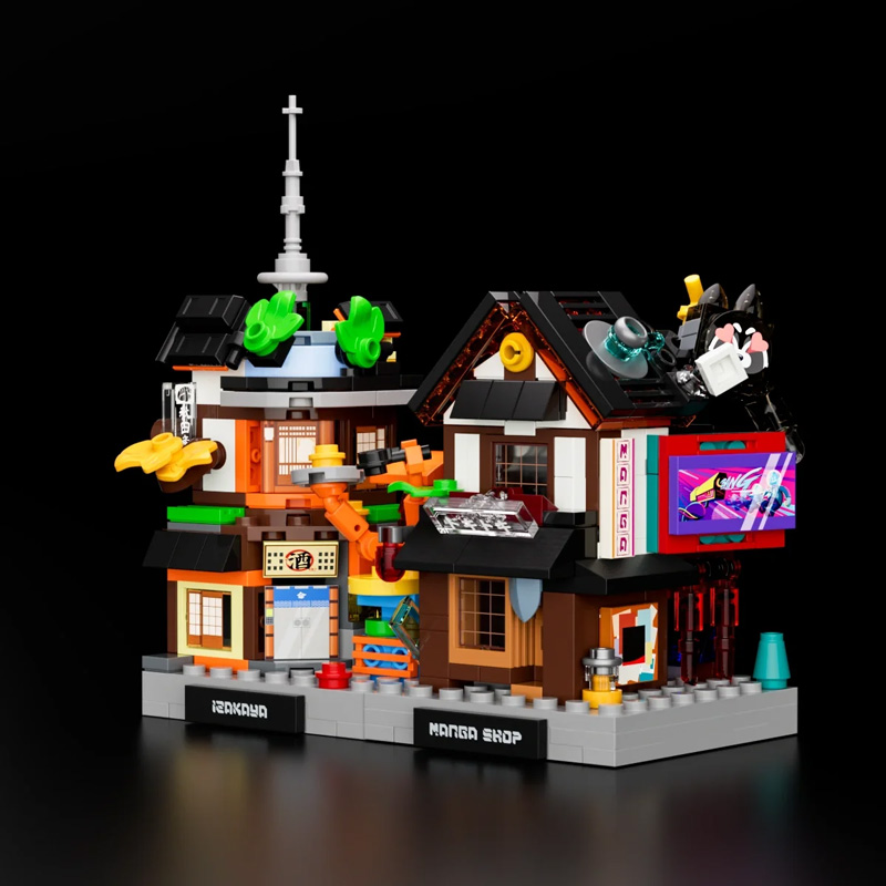 Cyberpunk Micro-Izakaya & Manga Shop Lumibricks 17016