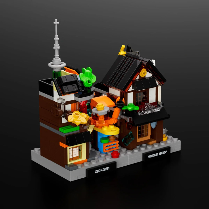 Cyberpunk Micro-Izakaya & Manga Shop Lumibricks 17016