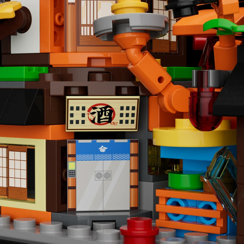Cyberpunk Micro-Izakaya & Manga Shop Lumibricks 17016