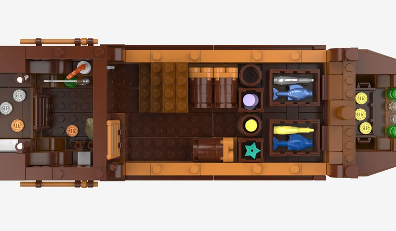 Bluebrixx Legenden der Schatzküste Fischerboot 109274