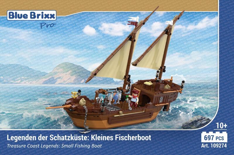 Bluebrixx Legenden der Schatzküste Fischerboot 109274
