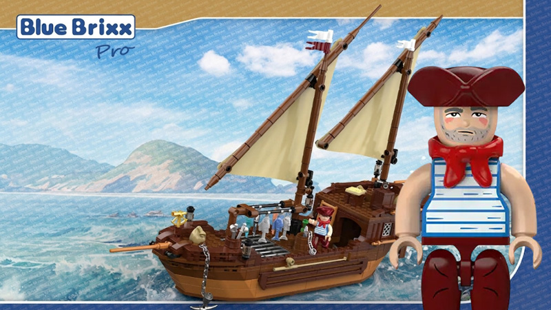 Bluebrixx Legenden der Schatzküste Fischerboot 109274 Titel