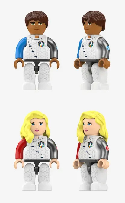 Bluebrixx Space Pioneers Minifiguren 110710