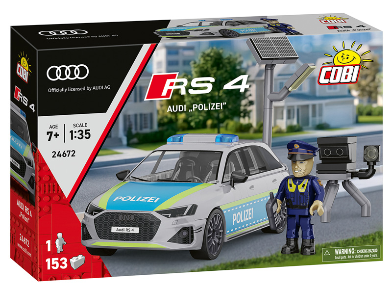 COBI 24672 Audi RS 4 B9 2020 Polizei