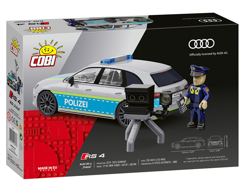 COBI 24672 Audi RS 4 B9 2020 Polizei