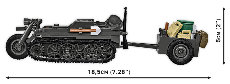 COBI Kettenkrad with trailer 2681
