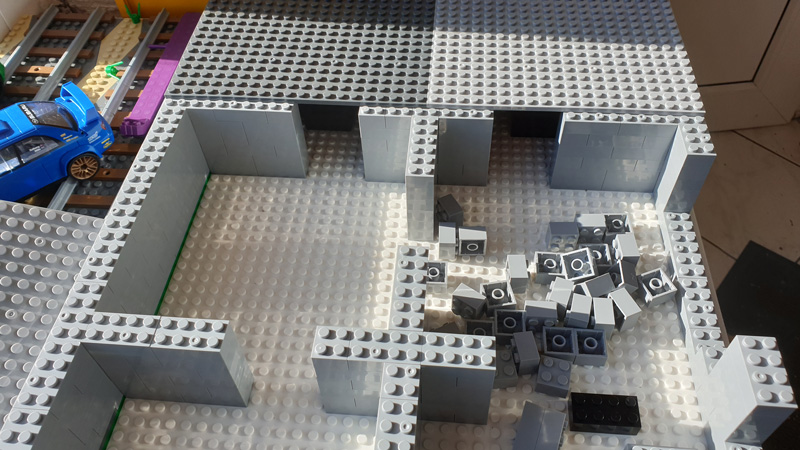 Bausteinstadt Diorama Teil 3
