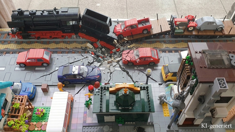 Bausteinstadt Diorama Teil 3 Titel