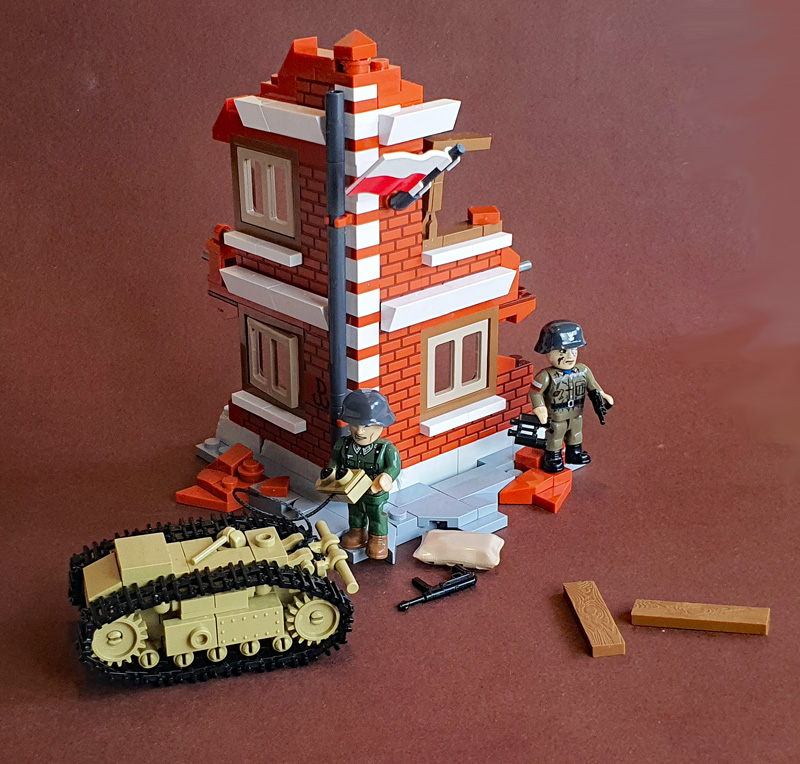 COBI Goliath Tracked Mine Warsaw Uprising (2680) gebaut