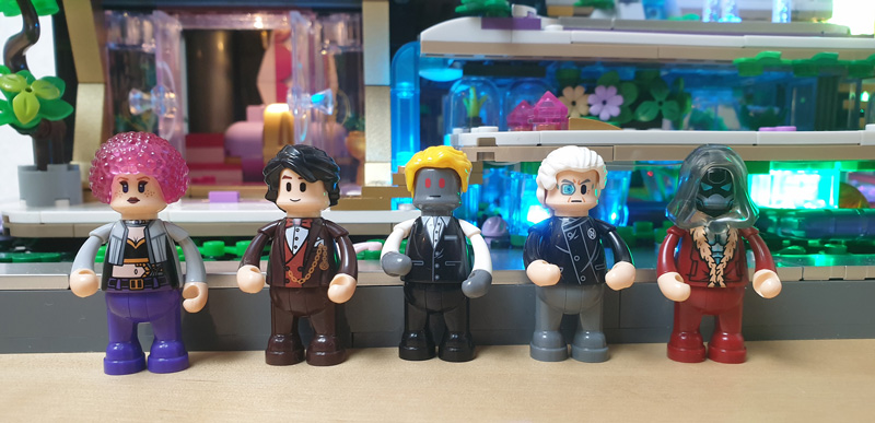 Lumibricks 17013 Cyberpunk Elite Lounge 17014 Neon Garden Minifiguren