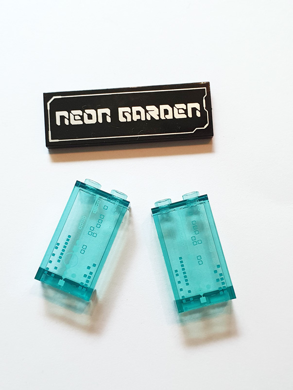 Lumibricks 17014 Cybperunk Neon Garden Aufbau