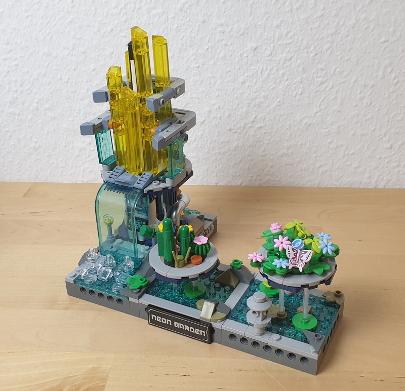 Lumibricks 17014 Cyberpunk Neon Garden gebaut