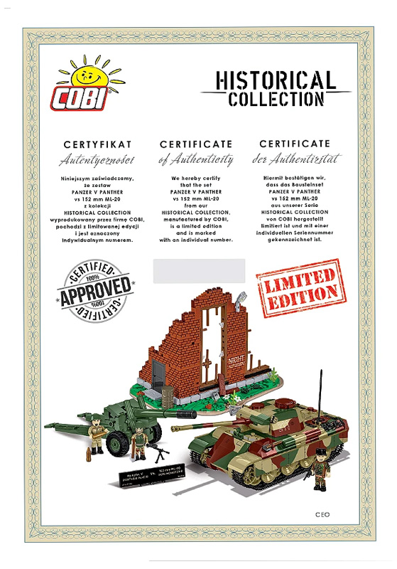 COBI 3144 Panther Ausf. D & ML 20 Limited Edition