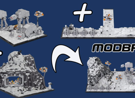 Modbrix Eisplanet Diorama wächst mit Schildgenerator Modbrix Eisplanet Diorama wächst mit Schildgenerator