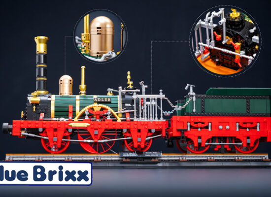 Mit der Adler Dampflok zieht die nächste BlueBrixx Displaylokomotive ins Sammlerregal Mit der Adler Dampflok zieht die nächste BlueBrixx Displaylokomotive ins Sammlerregal