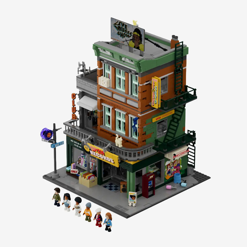 Lumibricks F9058 Record Store Plattenladen BB