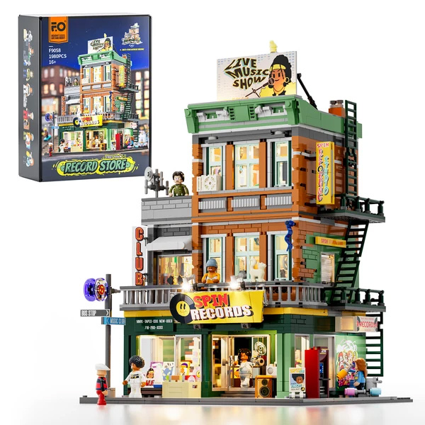 Lumibricks F9058 Record Store Plattenladen Lumi