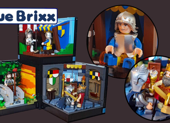 BlueBrixx BrickCubes Thronsaal, Brücke und Turnierlager Review BlueBrixx BrickCubes Titel