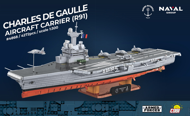 Charles de Gaulle Flugzeugträger 4868 COBI