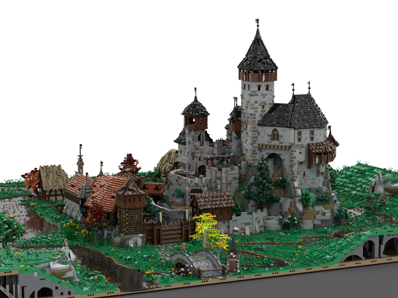 BlueBrixx Burg Blaustein Bodenplatte