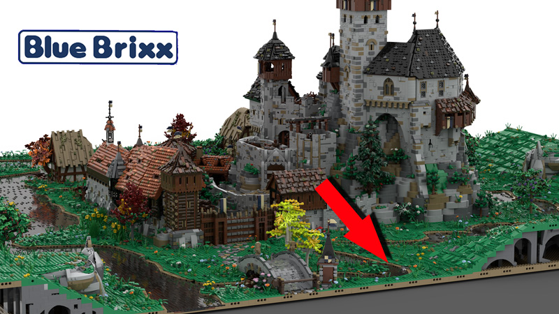 BlueBrixx Burg Blaustein Bodenplatte Titel