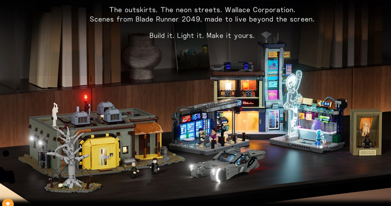 Lumibricks Blade Runner 20249 Street Market, Protein Farms, Repilcant gesamt