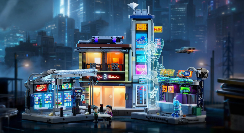 Lumibricks Blade Runner 2049 Street Market 23004