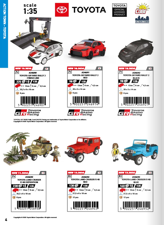 COBI Katalog 2026/2 international Toyota