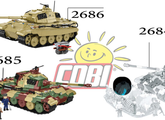 COBI Königstiger x 3: 2686, 2685 und 2684 vorgestellt