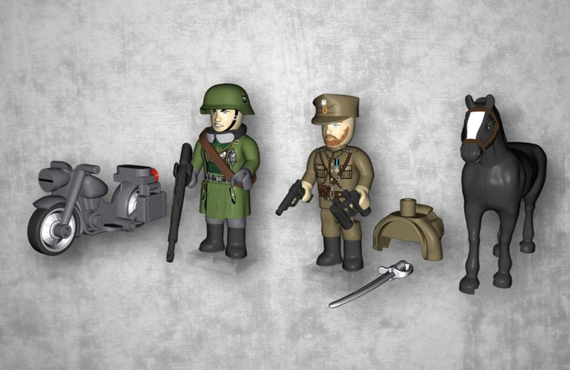COBI 2067 Minifiguren Behind enemy Lines