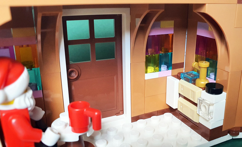LEGO 40809 Weihnachtliches Lebkuchenhaus gebaut