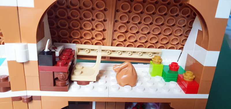 LEGO 40809 Weihnachtliches Lebkuchenhaus gebaut