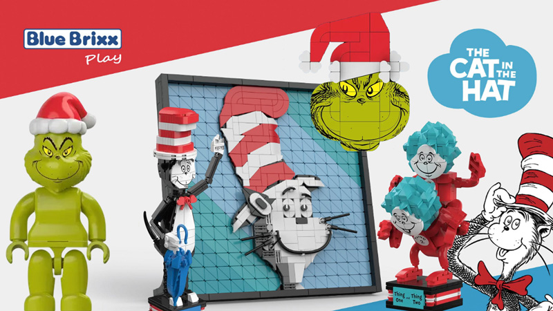 Bluebrixx Dr. Seuss Grinch Cat in the Hat Titel