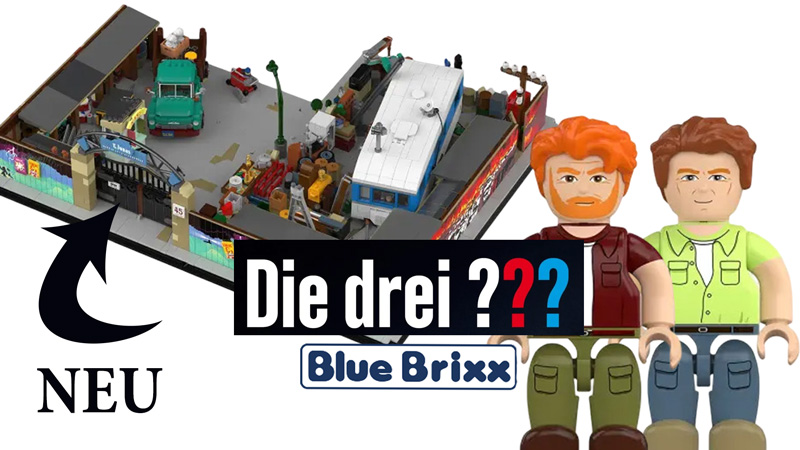 BlueBrixx Die Drei Fragezeichen Schrottplatz Eingang (108498) Titel