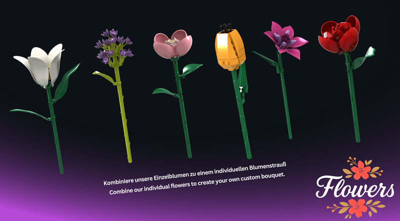Stone Heap Einzelblumen