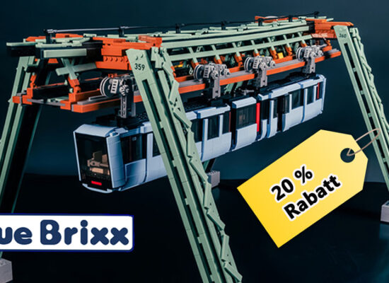 Wuppertaler Schwebebahn von BlueBrixx derzeit mit 20 Prozent Rabatt (Update)
