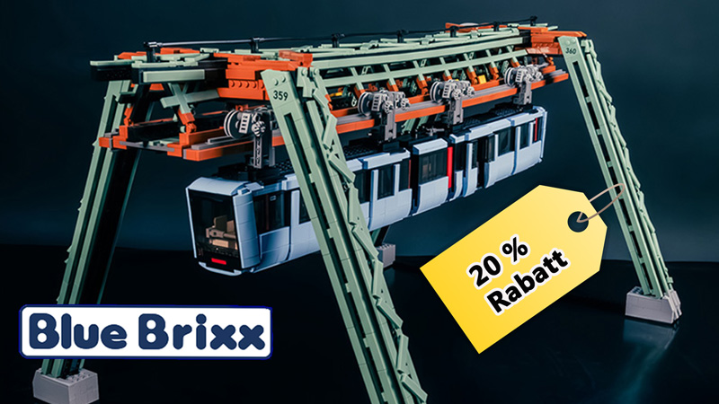 BlueBrixx Wuppertaler Schwebebahn (108474) Rabatt Titel