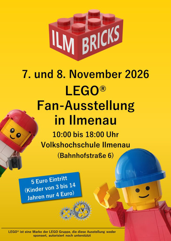 LEGO-Fan-Ausstellung Ilmbricks 2026 Flyer
