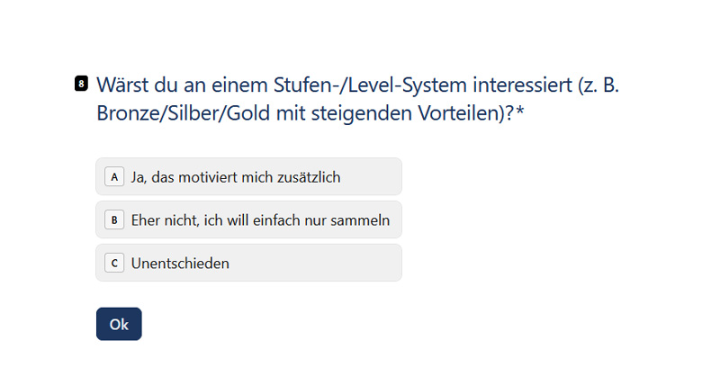 BlueBrixx Treueprogramm Umfrage
