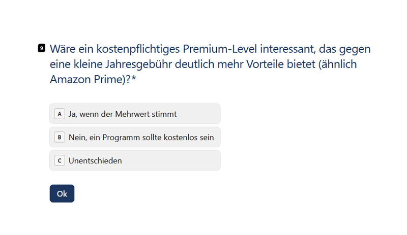 BlueBrixx Treueprogramm Umfrage