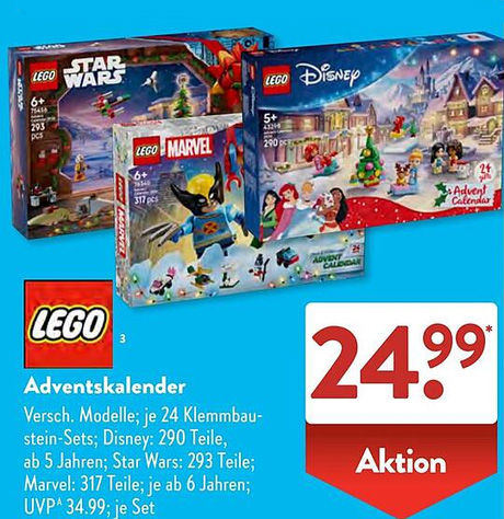 Aldi Süd LEGO Adventskalender Rabatt Prospekt