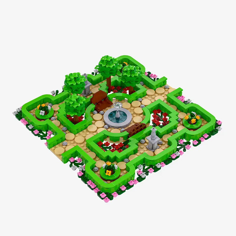 BlueBrixx Modulares Landschaftssystem Erweiterung Ziergarten (109966)