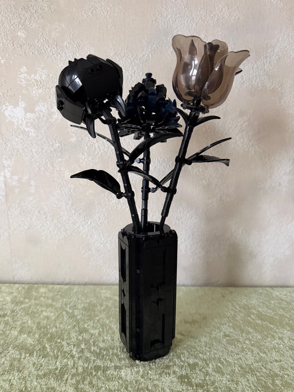 Block Tech Halloween Blumen gebaut mit Vase