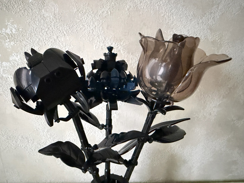 Block Tech Halloween Blumen gebaut mit Vase