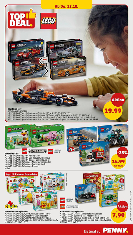 Penny Angebote LEGO Prospekt